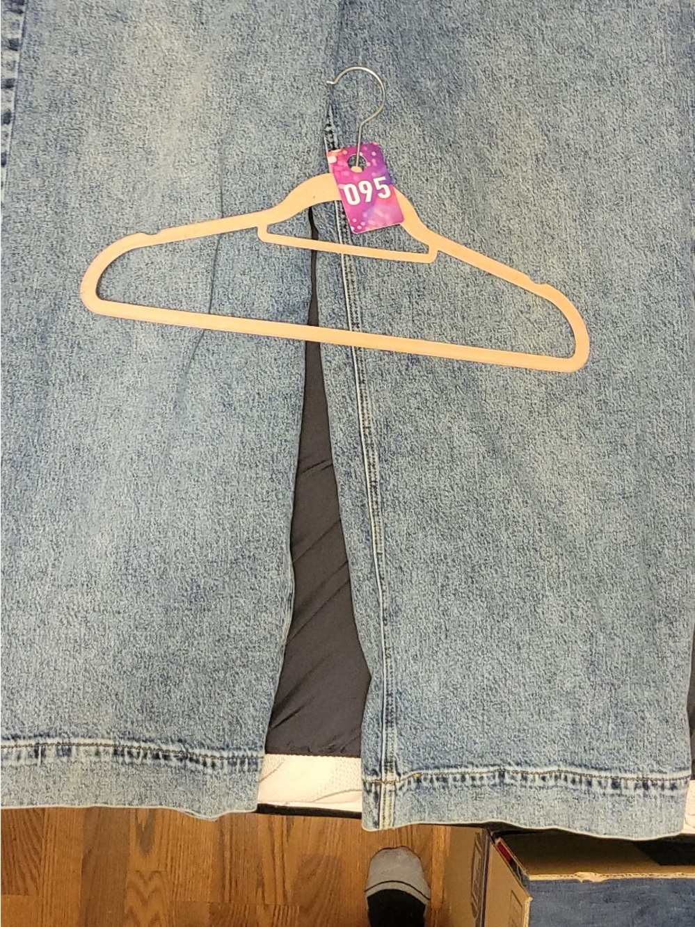 Lane Bryant Light Blue Denim Waistband Detail